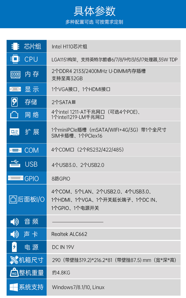 酷睿9代工控机,低功耗可扩展主机,DTB-3065-H110.jpg