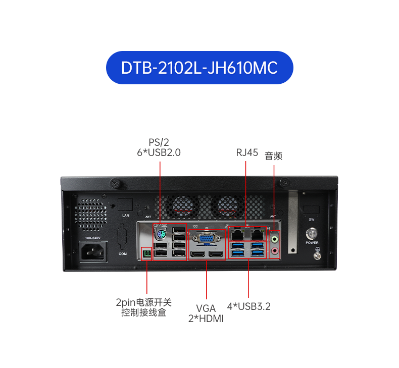 酷睿12/13代壁挂式工控机,支持三显工业服务器,DT-5206-JH610MC.png