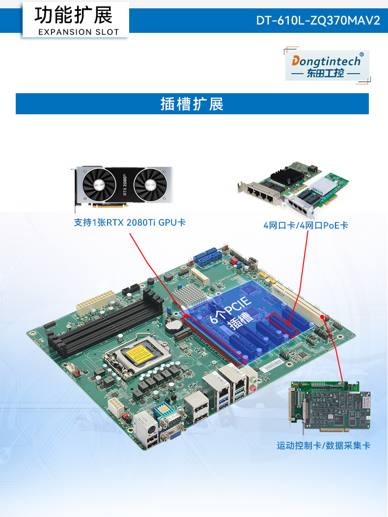 酷睿9代4U工控机,机器视觉主机,冗余电源,DT-610L-ZQ370MAV2.jpg