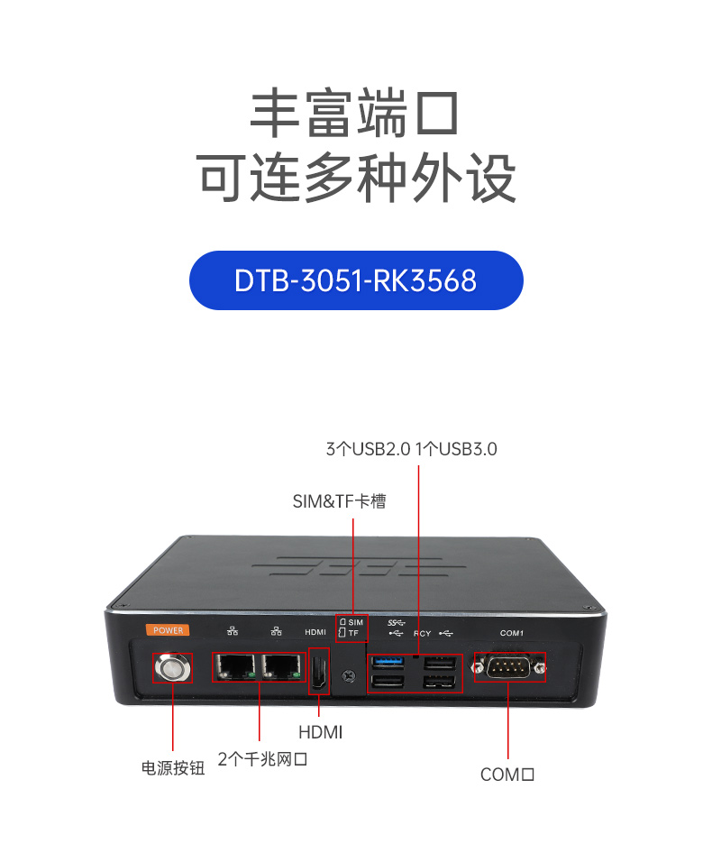 东田嵌入式工控机,ARM RK3568处理器工控主机,DTB-3053-RK3588.jpg