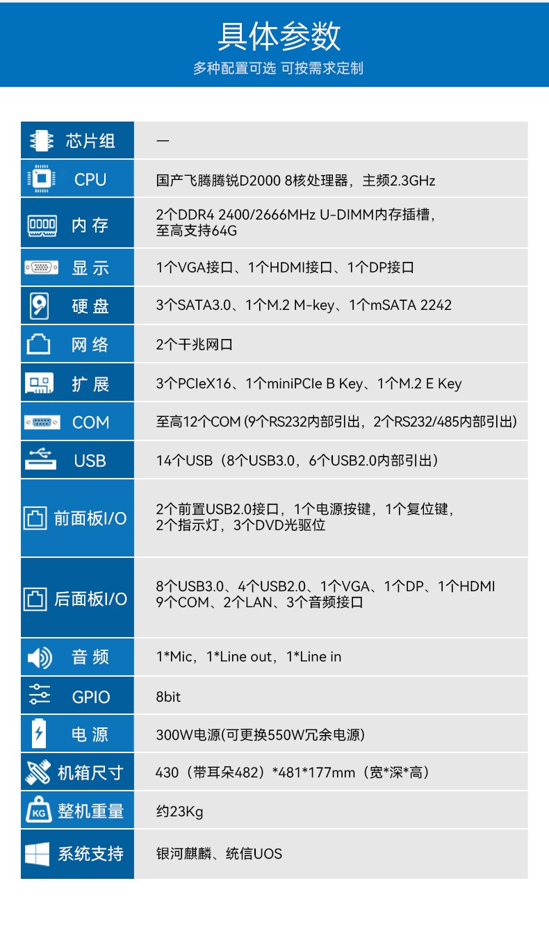 飞腾D2000国产化工控机,可信计算3.0,工业自动化控制主机,DT-610L-TD2KMB.jpg